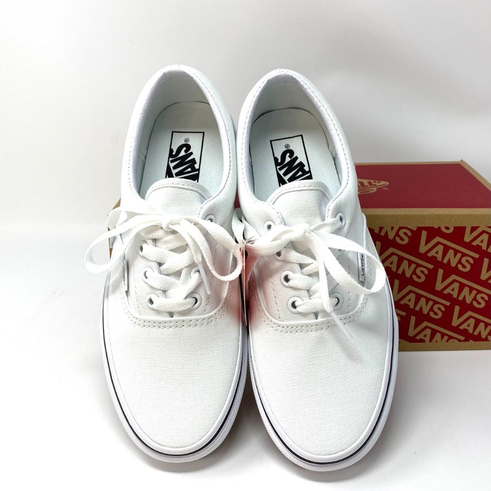 🍃March Sale🍃 VANS Era True White Canvas Men's Sneakers Size 12 VN000EWZW00 - Picture 4 of 9